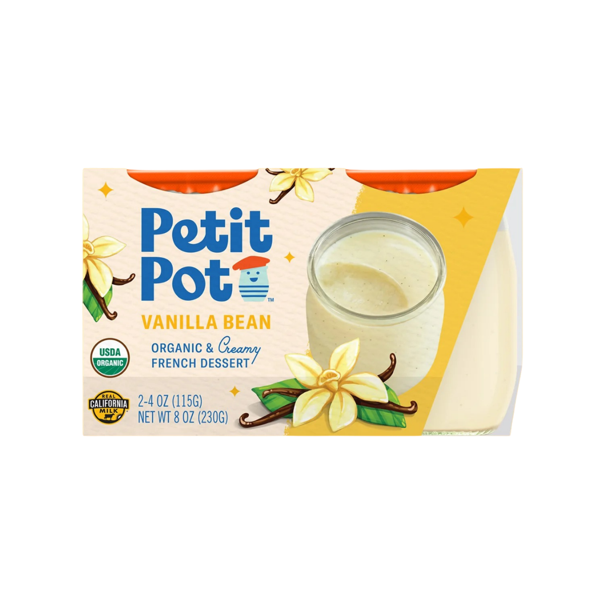 Petit Pot Vanilla Bean Pudding 2c 4.8oz