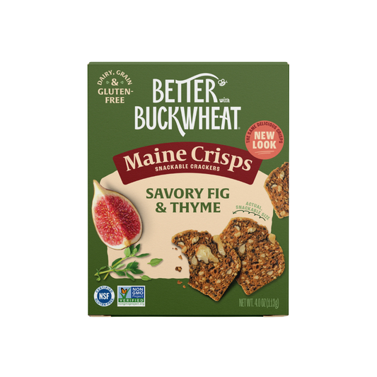 Better With Buckwheat Maine Crisps Savory Fig & Thyme Crisps