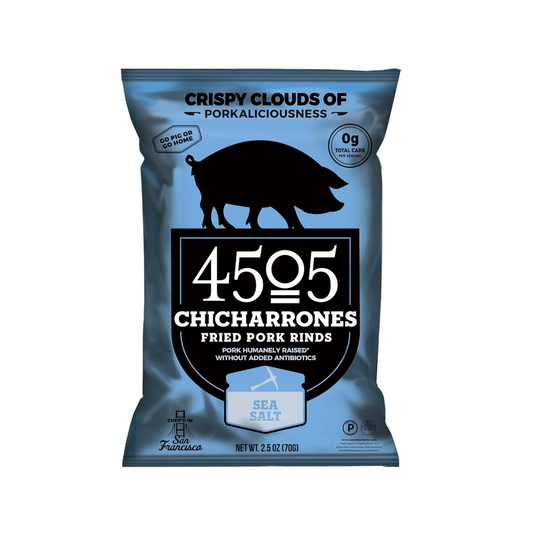 4505 Meats Chicharrones Sea Salt Fried Pork Rinds 2.5oz