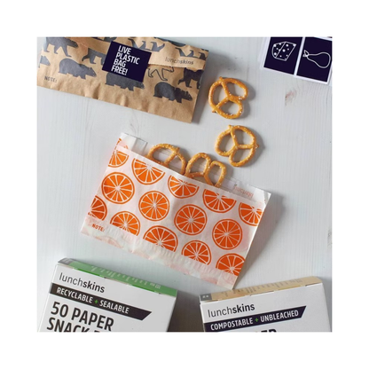 Lunchskins Recyclable Paper Snack Bags 50c