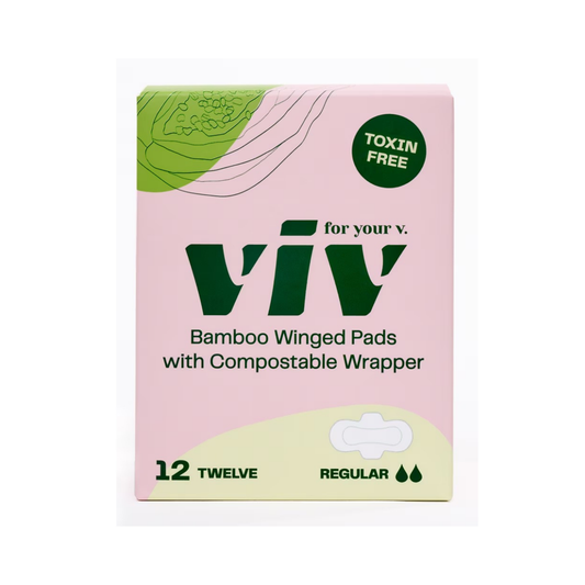 Viv For Your V Bamboo Winged Pads With Compostable Wrapper 12c