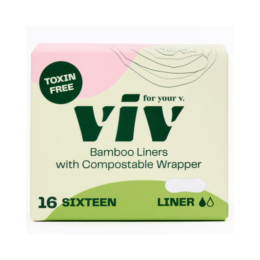 Viv For Your V Bamboo Liners With Compostable Wrapper 16c