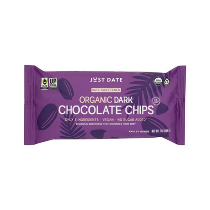 Just Date Organic Chocolate Chips Dark Chocolate 7oz