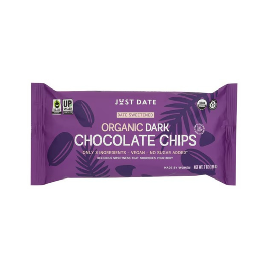 Just Date Organic Chocolate Chips Dark Chocolate 7oz
