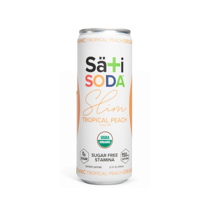Sati Soda Slim Stamina Soda Tropical Peach OG 12oz