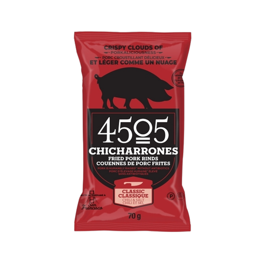 4505 Classic Chili & Salt Chicharrones Fried Pork Rinds, 2.5 oz