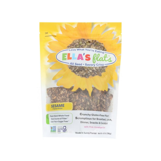 Ella's Flats Sesame All Seed Savory Crisps 4.8 oz