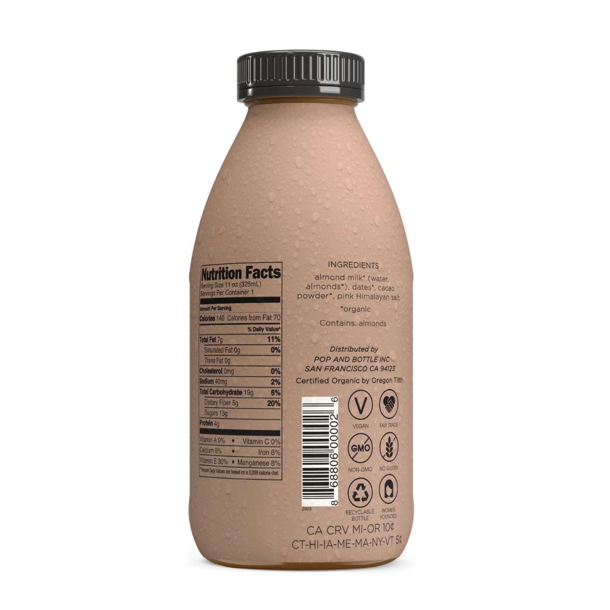 Pop & Bottle Almond Latte Cacao 11fl oz