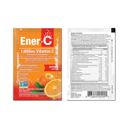 Ener-C Vitamin C Multivitamin Drink Mix Orange 1000mg 30c