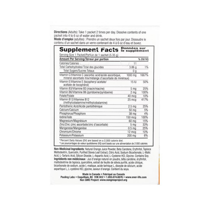 Ener-C Bubbly Multivitamin Drink Mix Orange SF 1000mg 30c