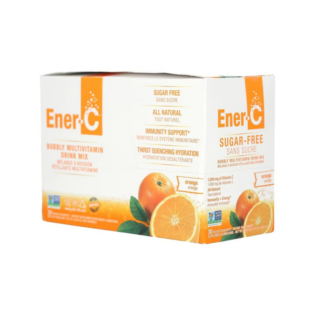 Ener-C Bubbly Multivitamin Drink Mix Orange SF 1000mg 30c