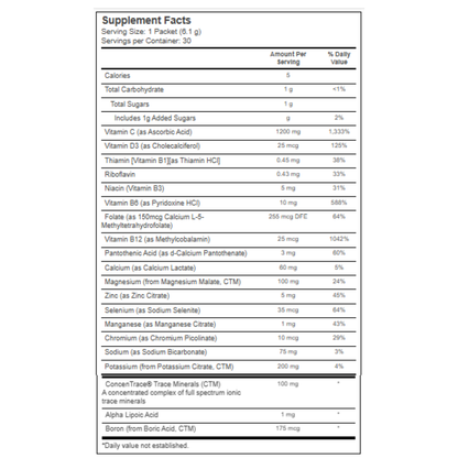 Trace Electrolyte Stamina Power Pak Orange Blast 30c