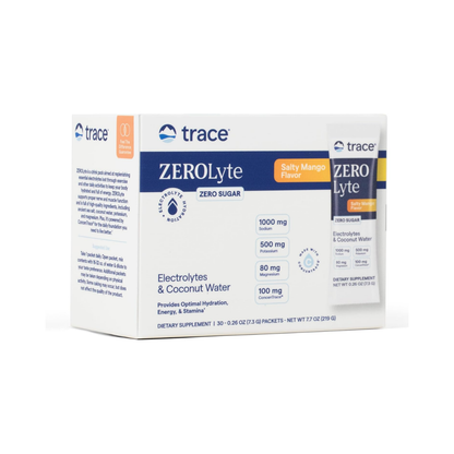 Trace Minerals ZEROLyte Electrolyte Drink Mix Salty Orange 30c
