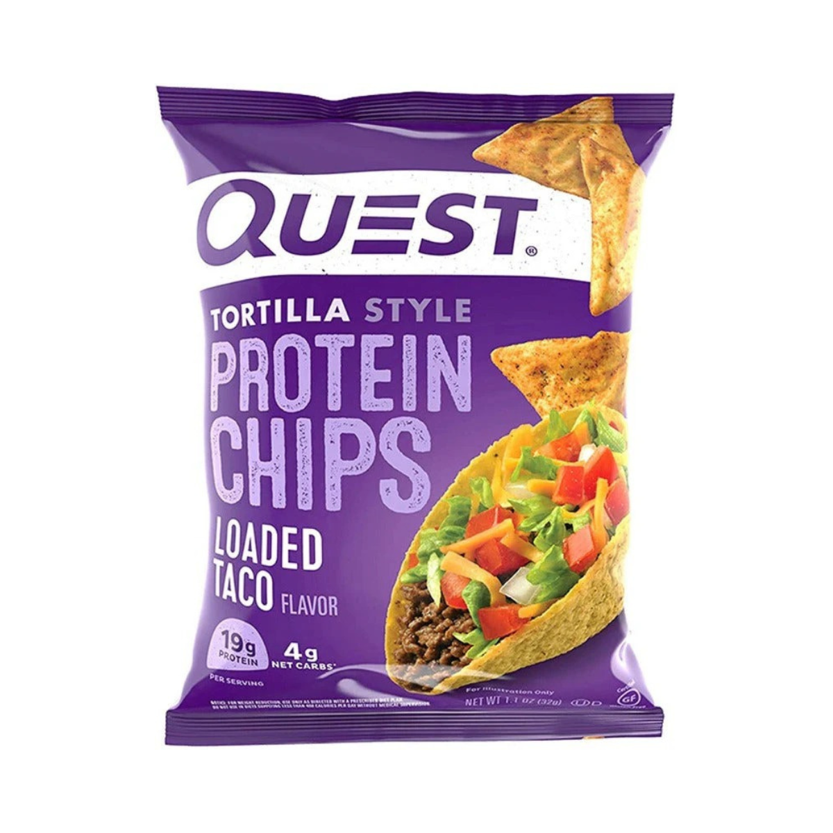 Quest Nutrition Loaded Taco - Tortilla Style Protein Chips 1.1oz