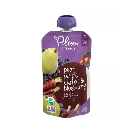 Plum Organic Baby Food Blueberry, Pear & Purple Carrot 2.4oz