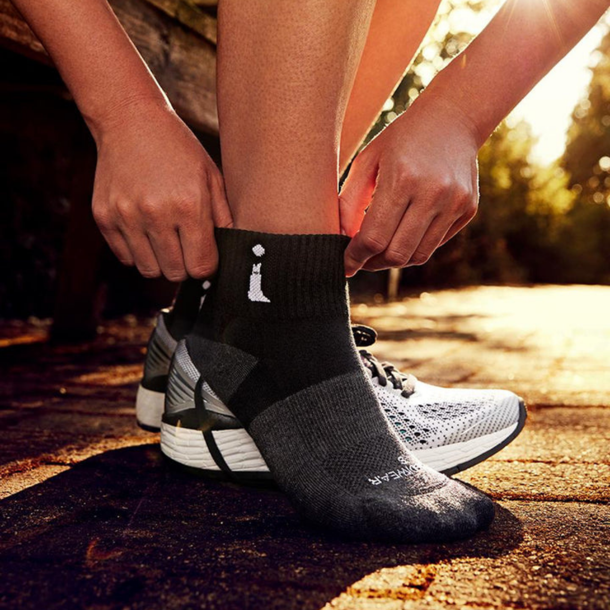 Incrediwear Unisex Active Ankle Socks Black S