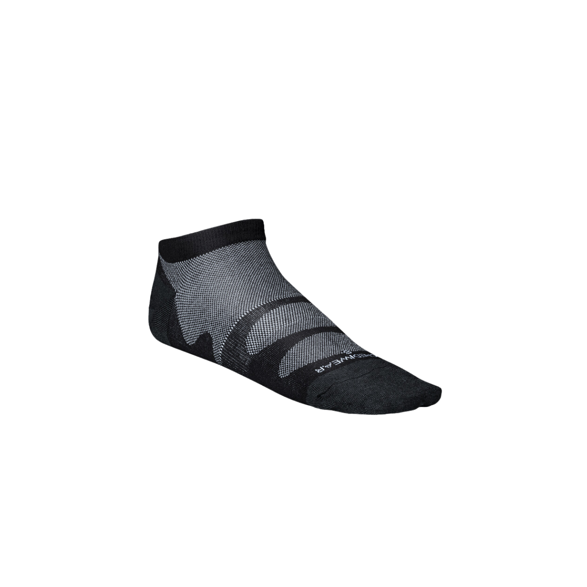 Incrediwear Sport Socks Thin Lowcut  Black S