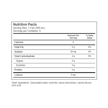 Zevia Non-GMO Zero Calorie Soda Ginger Root Beer 6c