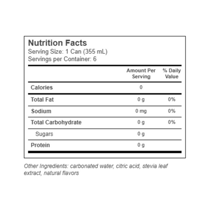 Zevia Non-GMO Zero Calorie Soda Grape 6c