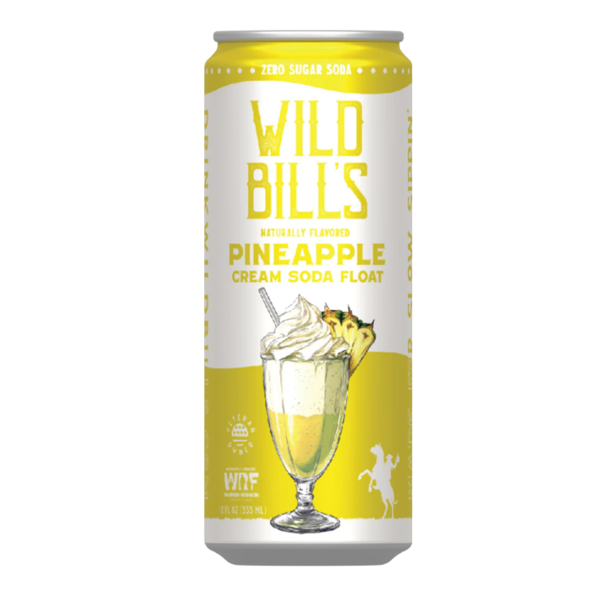 Wild Bill's Zero Sugar Pineapple Cream Soda Float 12oz