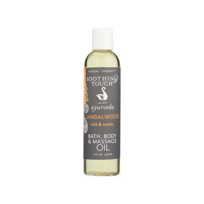 Soothing Touch Sandalwood Rich and Bath Body and Massage Oil 8 fl oz