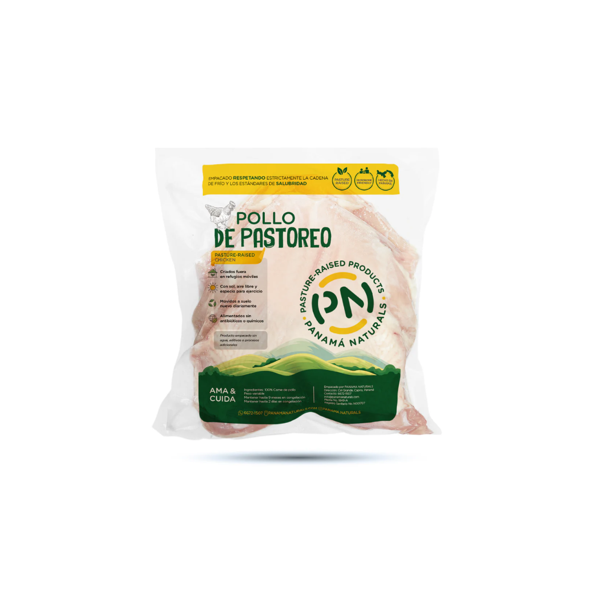 Panama Naturals Pechuga de Pollo Hueso