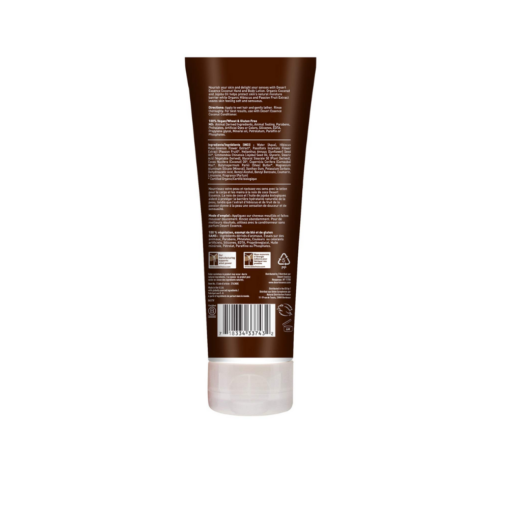 Desert Essence Hand Body Lotion Coconut