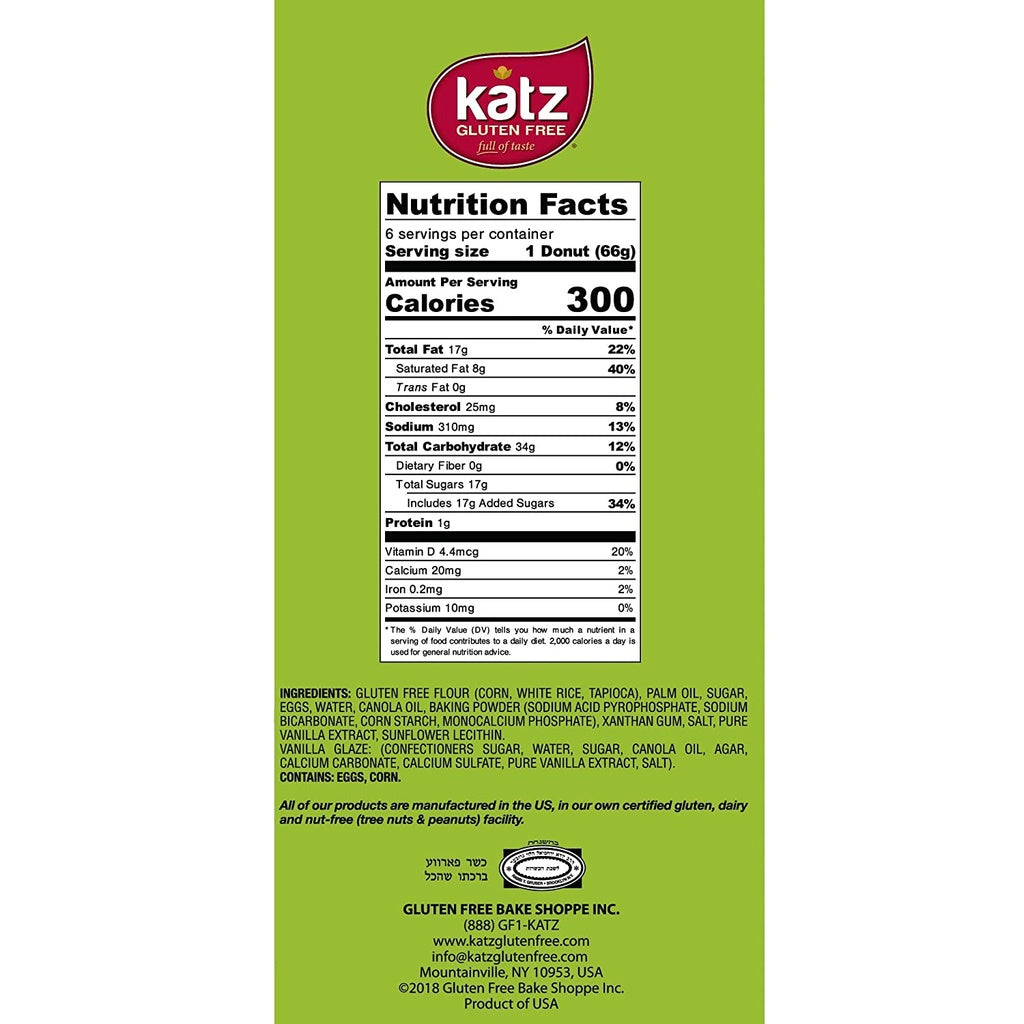 Katz Gluten Free Glazed Donuts 14oz