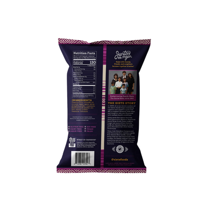 Siete Chip Strips Churro Cinnamon 5oz