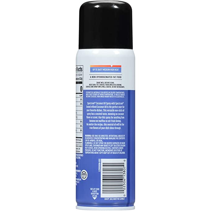 Spectrum Oil Coconut Refined Spray 6oz