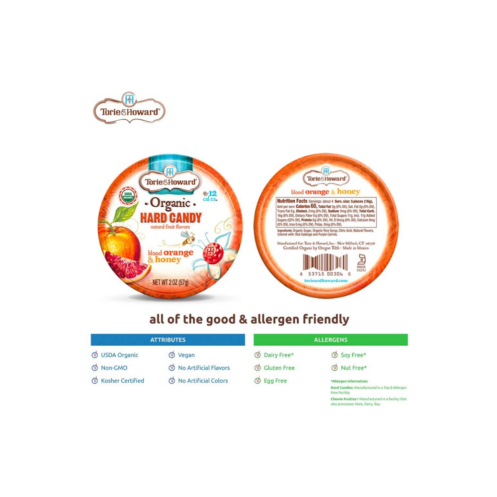 Torie & Howard Hard Candy Blood Orange Honey 2oz