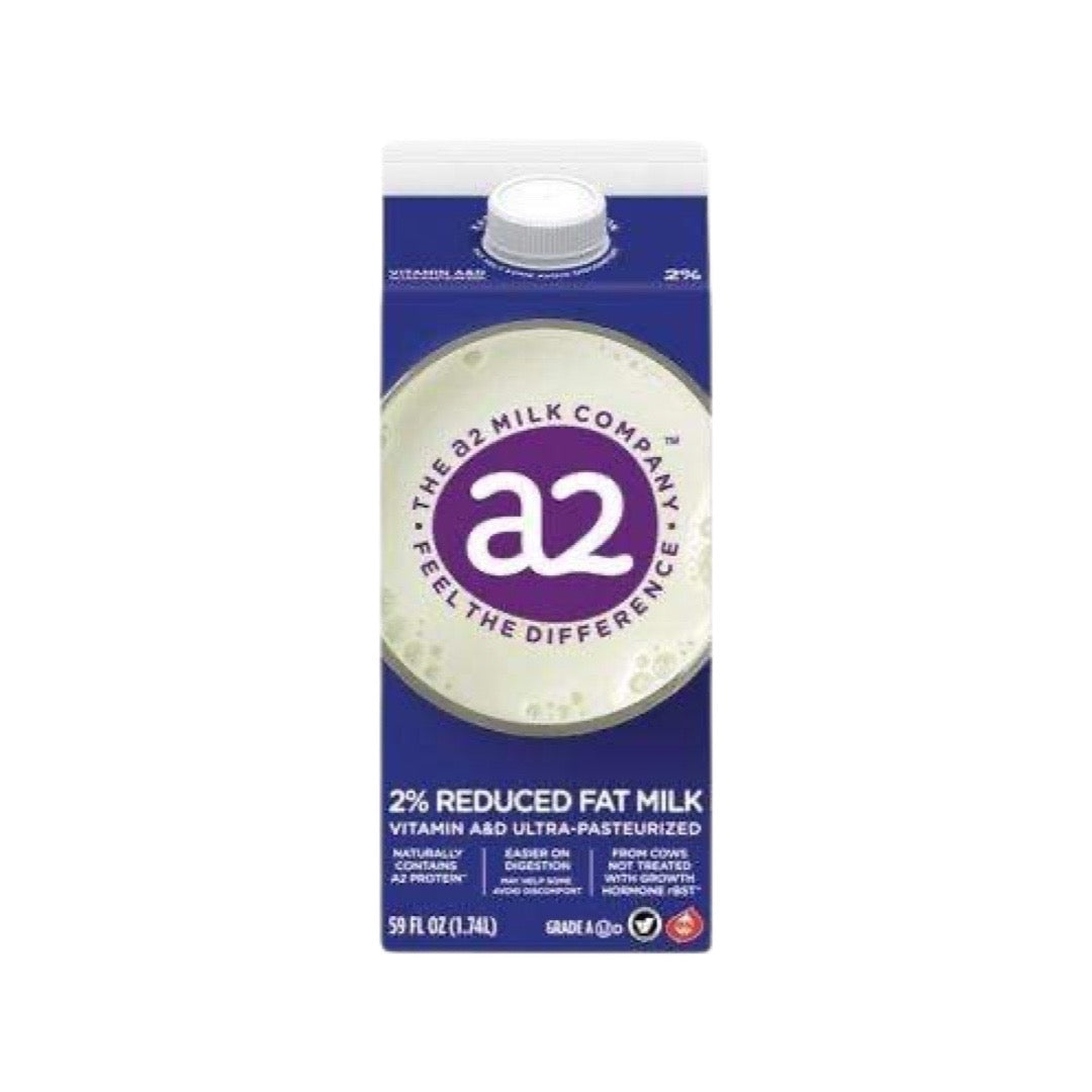 A2 Milk 2% Reduced Fat - 100% Real Milk 59oz