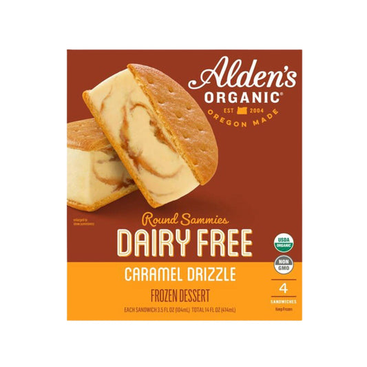 Alden's Dairy Free Caramel Drizzle Round Sammie 4 c